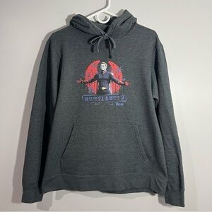 The Boys Homelander Gray Long Sleeve Pullover Sweatshirt Hoodie Mens Medium